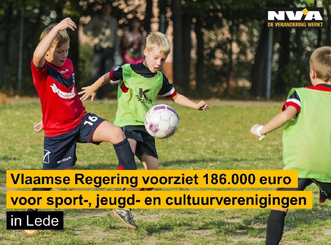 Vlaanderen voorziet 186.000 euro voor sport-, jeugd- en cultuurverenigingen in Lede